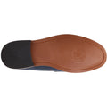Base London Garfield Herren Mokassins Aus Leder In Marineblau
