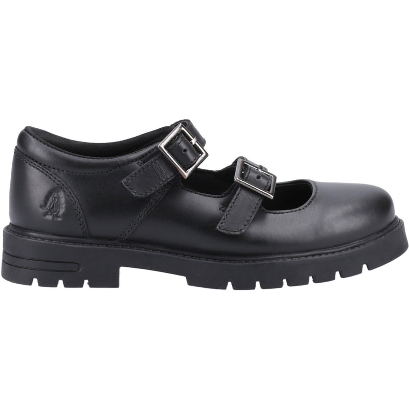 Hush Puppies Ella Junior Mädchenschuhe Aus Schwarzem Leder