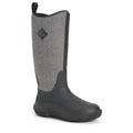 Muck Boots Hale Gummistiefel Schwarz Mit Flauschigem Hahnentrittmuster