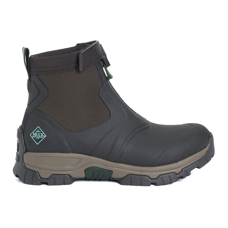 Muck Boots Apex Mid Zip Gummi-Dunkelbraune Gummistiefel