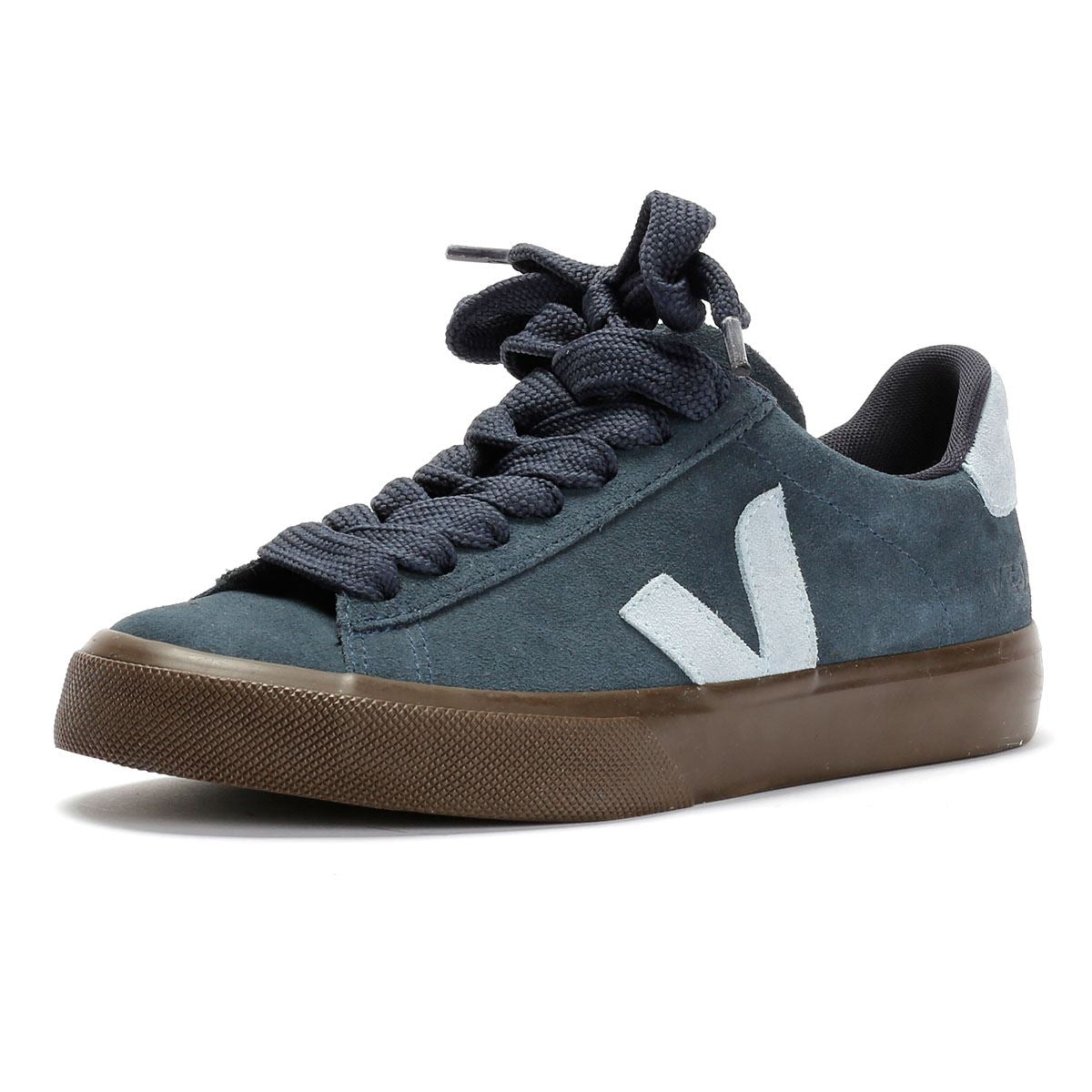 Veja Campo Wildleder Damen Blaue Sneaker