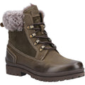 Cotswold Evenlode Leder Damen Khaki Winter Knöchelstiefel