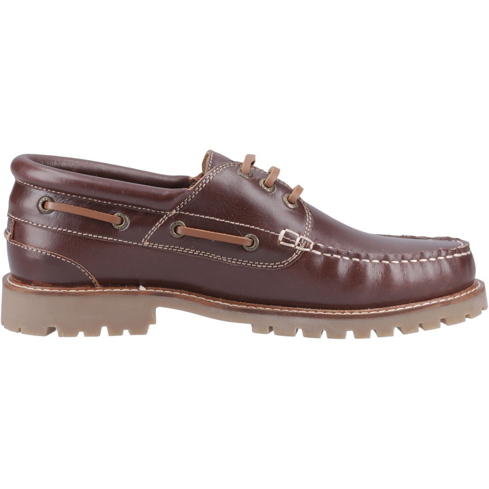 Hush Puppies Weston Herren Bootsschuhe Aus Braunem Leder
