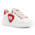 Karl Lagerfeld Kapri Valentine Pendant Damen Sneaker Aus Weißem Leder
