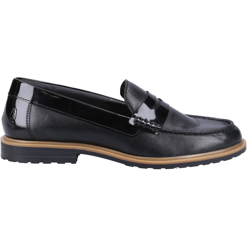 Hush Puppies Verity Slip On Damen-Schwarze Farbe-Lederloafer