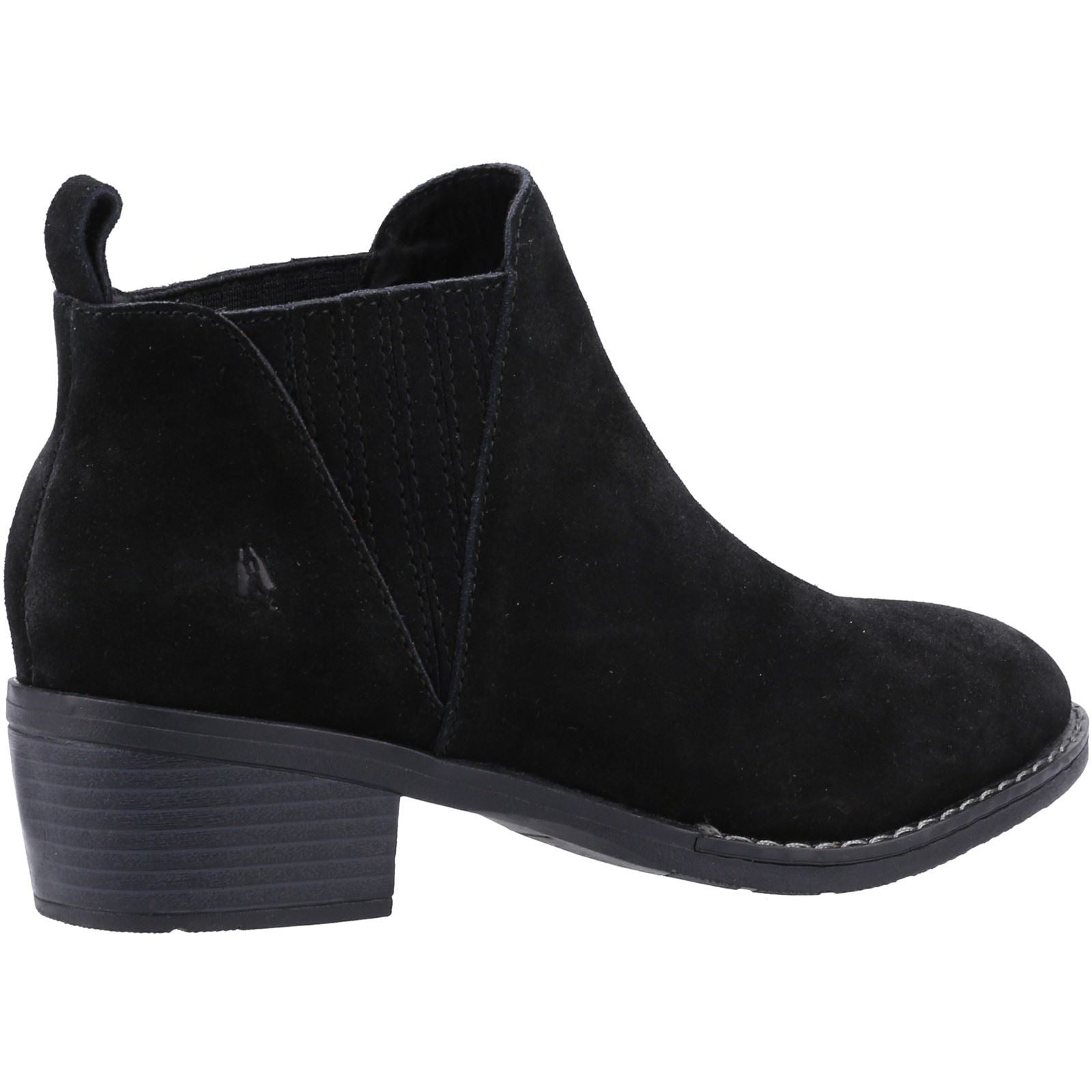 Hush Puppies Isobel Damenlederstiefel In Schwarz