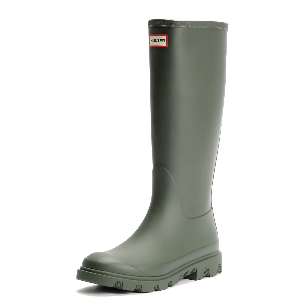 Hunter Downpour Tall Gummi Damen Grüne Gummistiefel