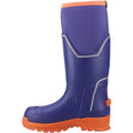 Muck Boots Grit S5 Damen Gummistiefel in Blau/Orange