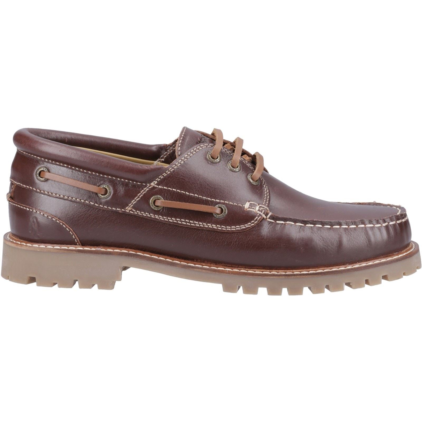 Hush Puppies Weston Herren Bootsschuhe Aus Braunem Leder