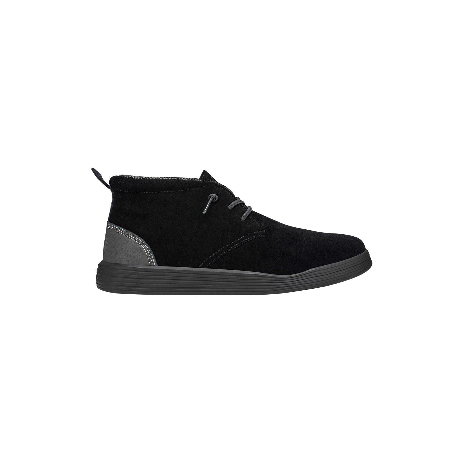 HEYDUDE Jo Wildleder Herren Jet Black Stiefel