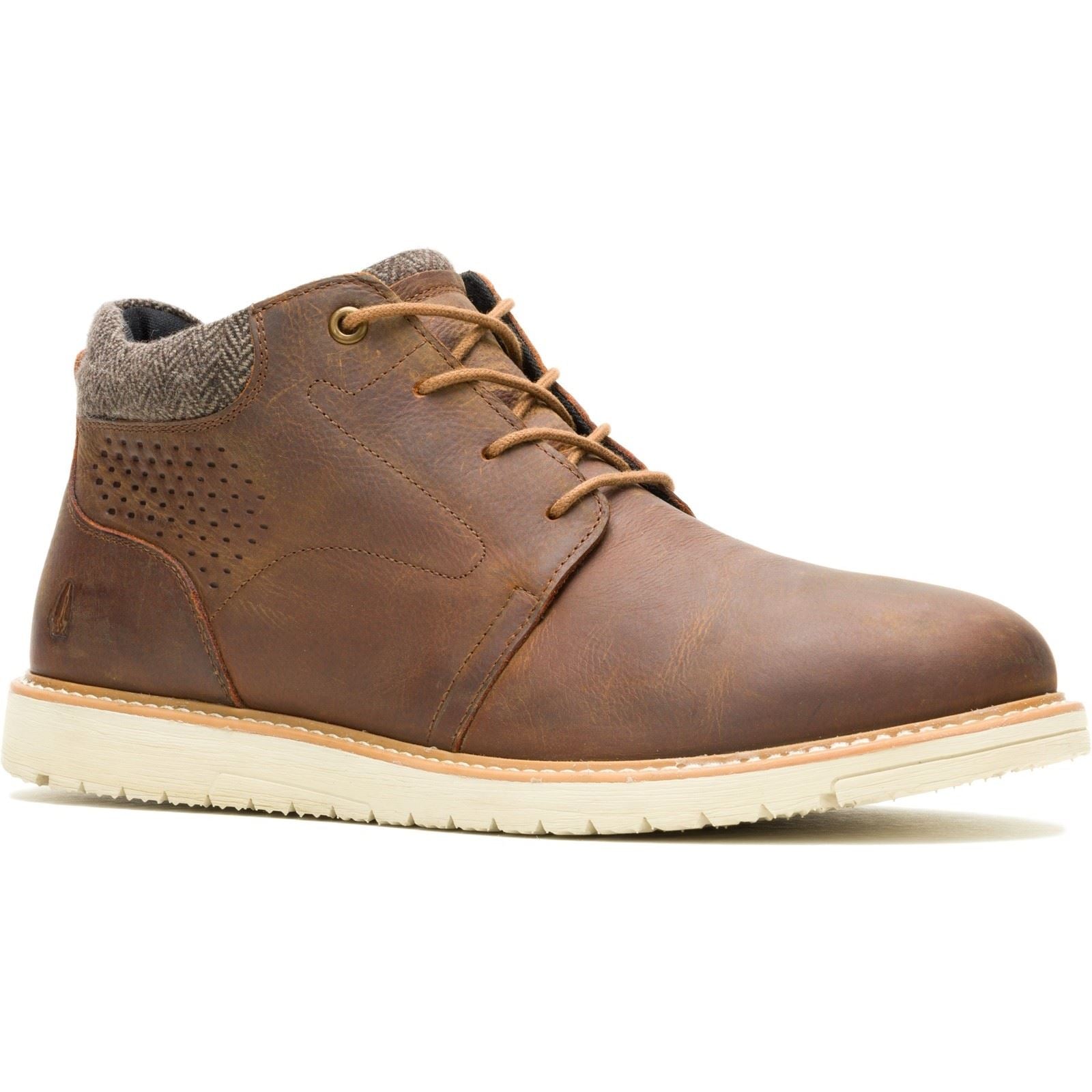 Hush Puppies Jenson Leder Herren Stiefeletten in Tan