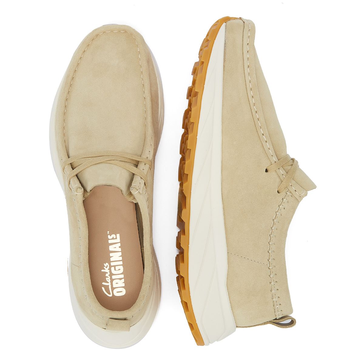 Clarks Originals Walla Eden Lo Herren-Lederslipper Aus Ahorn-Wildleder