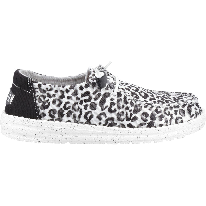 HEYDUDE Wendy Leopard Damen Schwarz/Graue Loafer