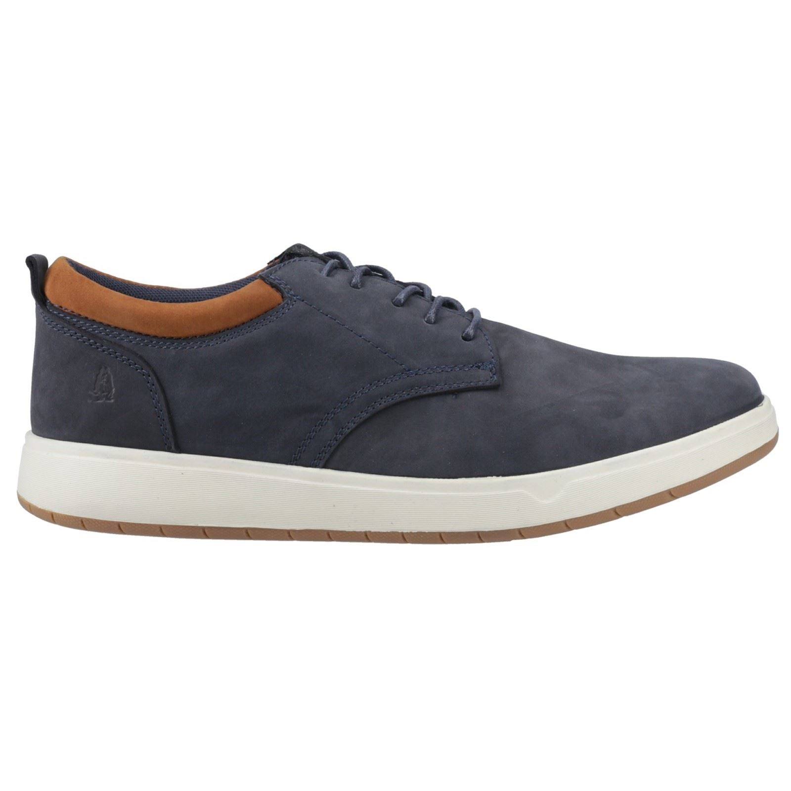 Hush Puppies Bowen Herren Lederschuhe In Marineblau Mit Schnürung