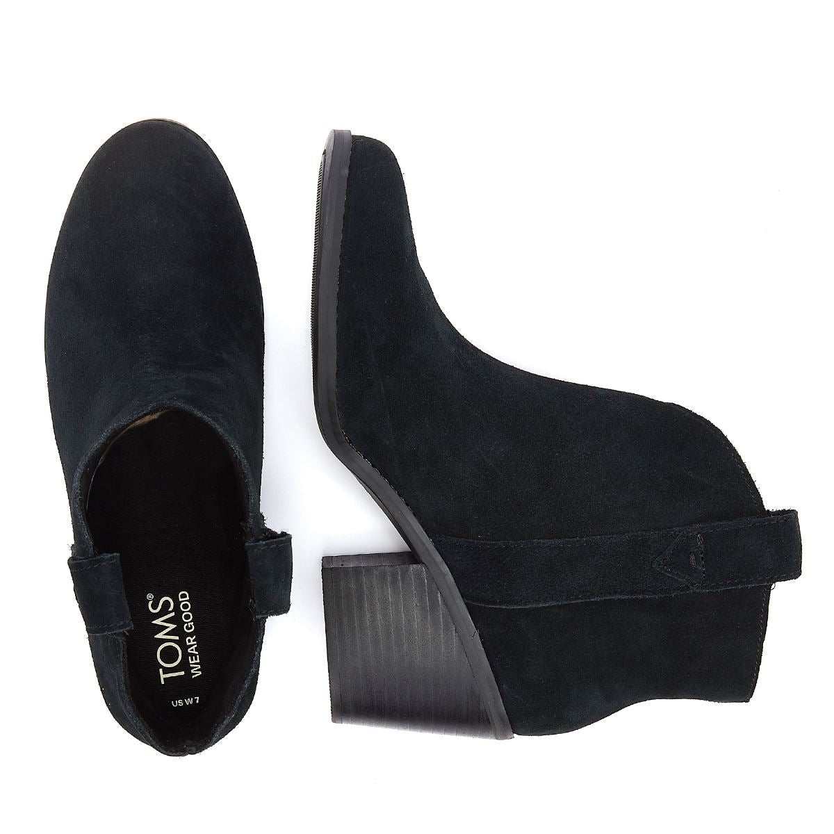 TOMS Constance Wildleder Damenstiefel In Schwarz