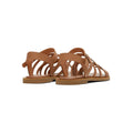 TOMS Sephina Leder Damen Sandalen In Sandbeige