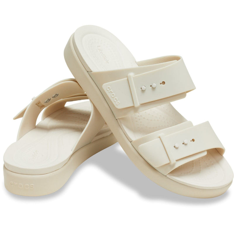 Crocs Brooklyn Buckle Damen Sandstein Sandalen