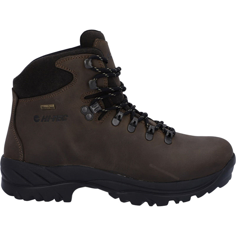 Hi-Tec Ravine Herren Wanderschuhe Aus Braunem Leder