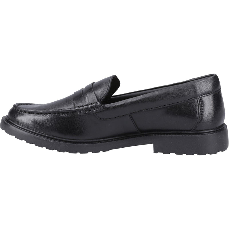 Hush Puppies Verity Slip On Damen-Schwarze Farbe-Lederloafer