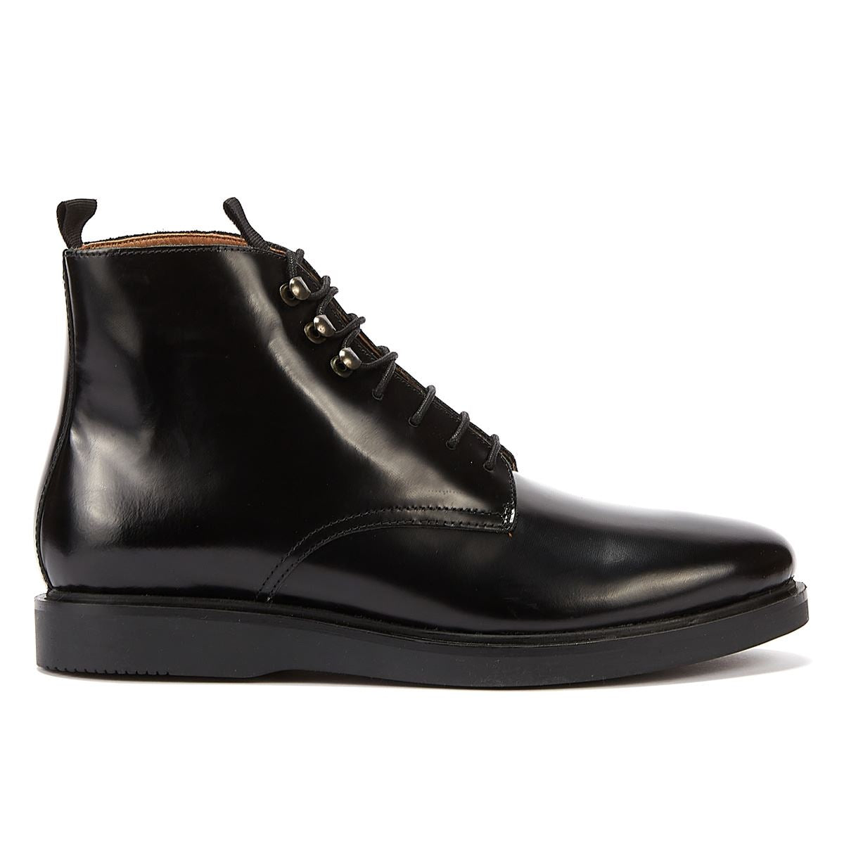H By Hudson Battle Hi Shine Herrenstiefel Schwarz
