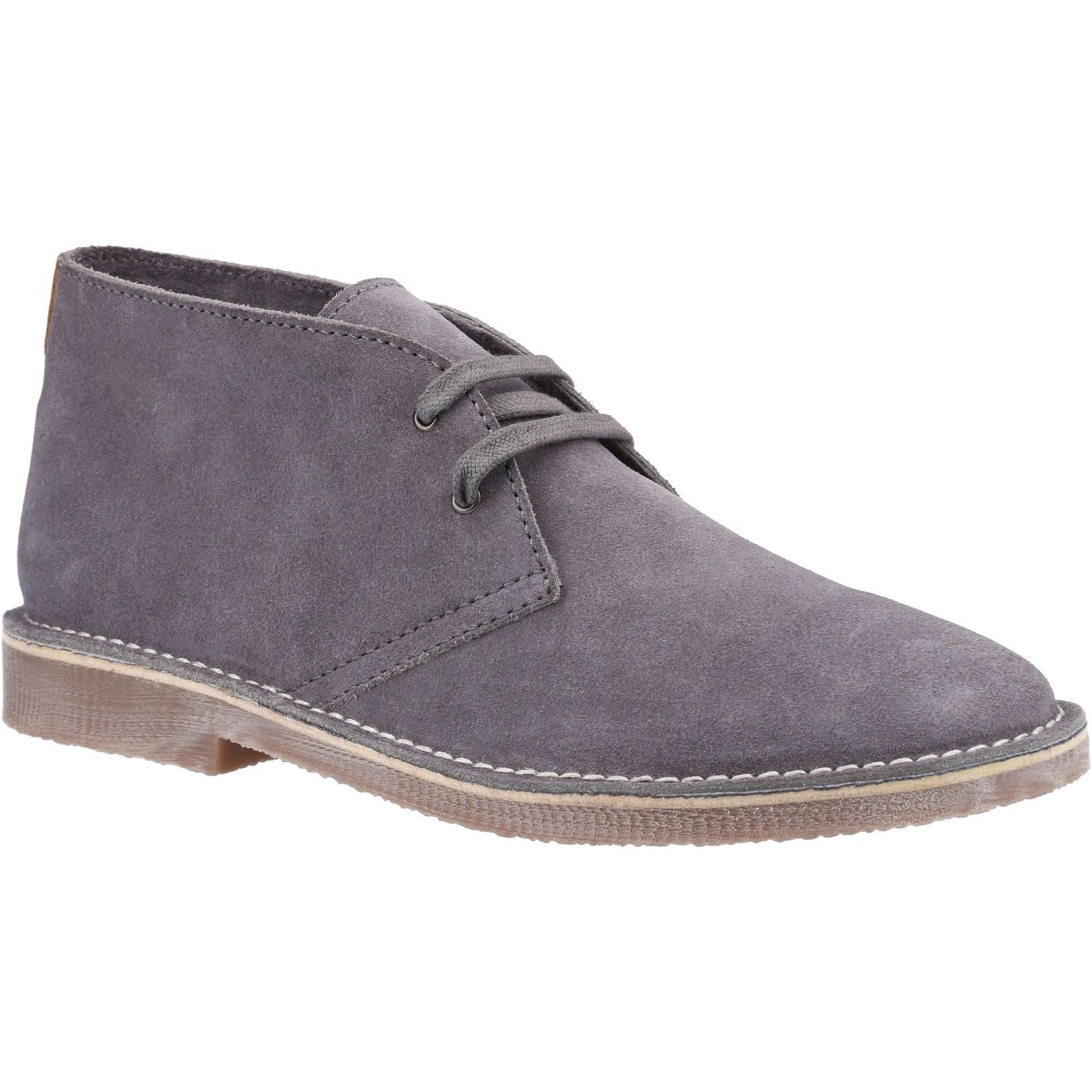 Hush Puppies Samuel Wildleder-Herrenstiefel In Grau