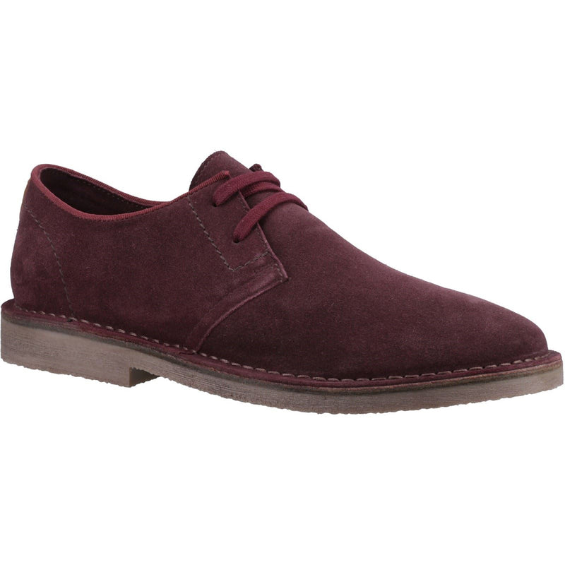 Hush Puppies Scout Wildleder Herren Bordeaux Schnürschuhe