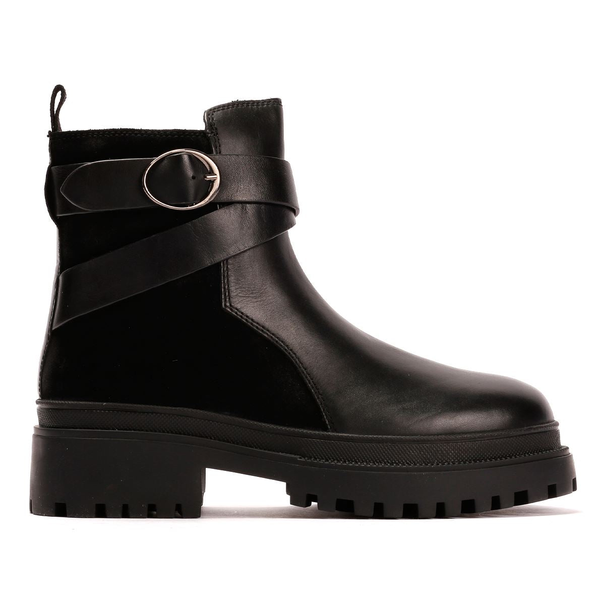 Osprey London The Boston Leder Damen Schwarze Stiefel