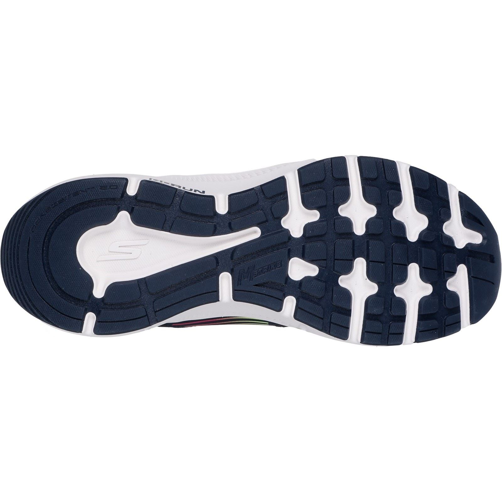 Skechers GO RUN Consistent 2.0 Advantage Leder Damen Sneakers In Marineblau/Mehrfarbig