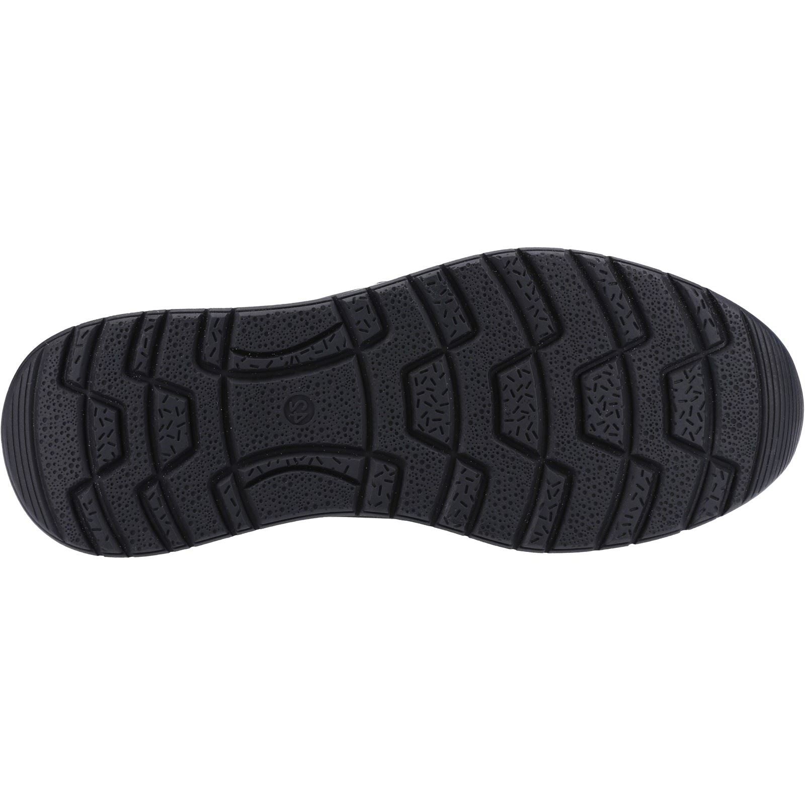 Hush Puppies Cole Leder Herren Schwarze Nubukloafer