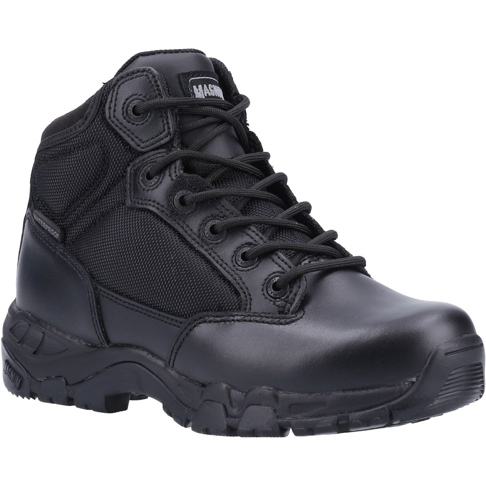 Magnum Viper Pro Fünf Komma Null Plus Wp Leder Schwarze Sicherheitsstiefel