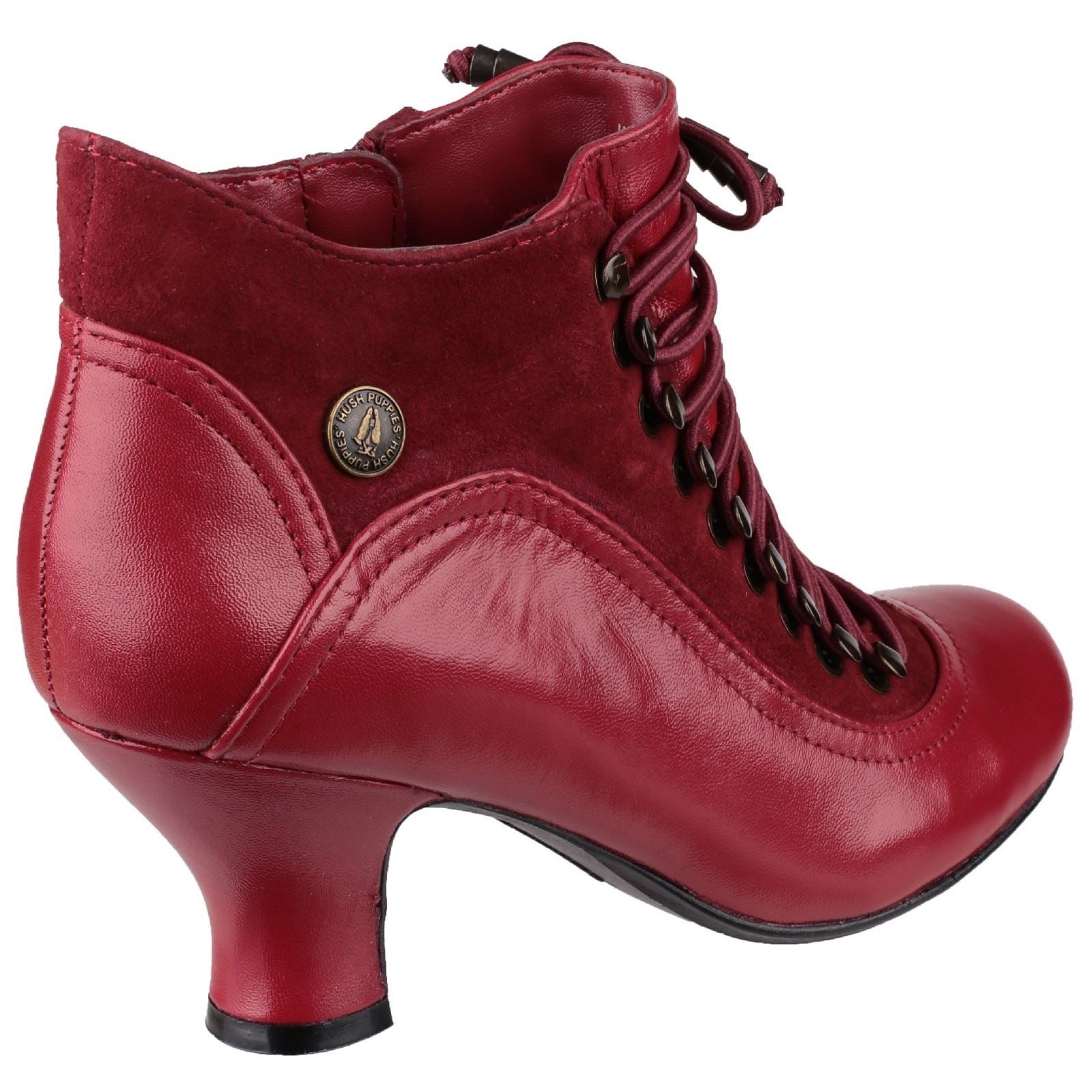 Hush Puppies Vivianna Leder Damenstiefel In Rot