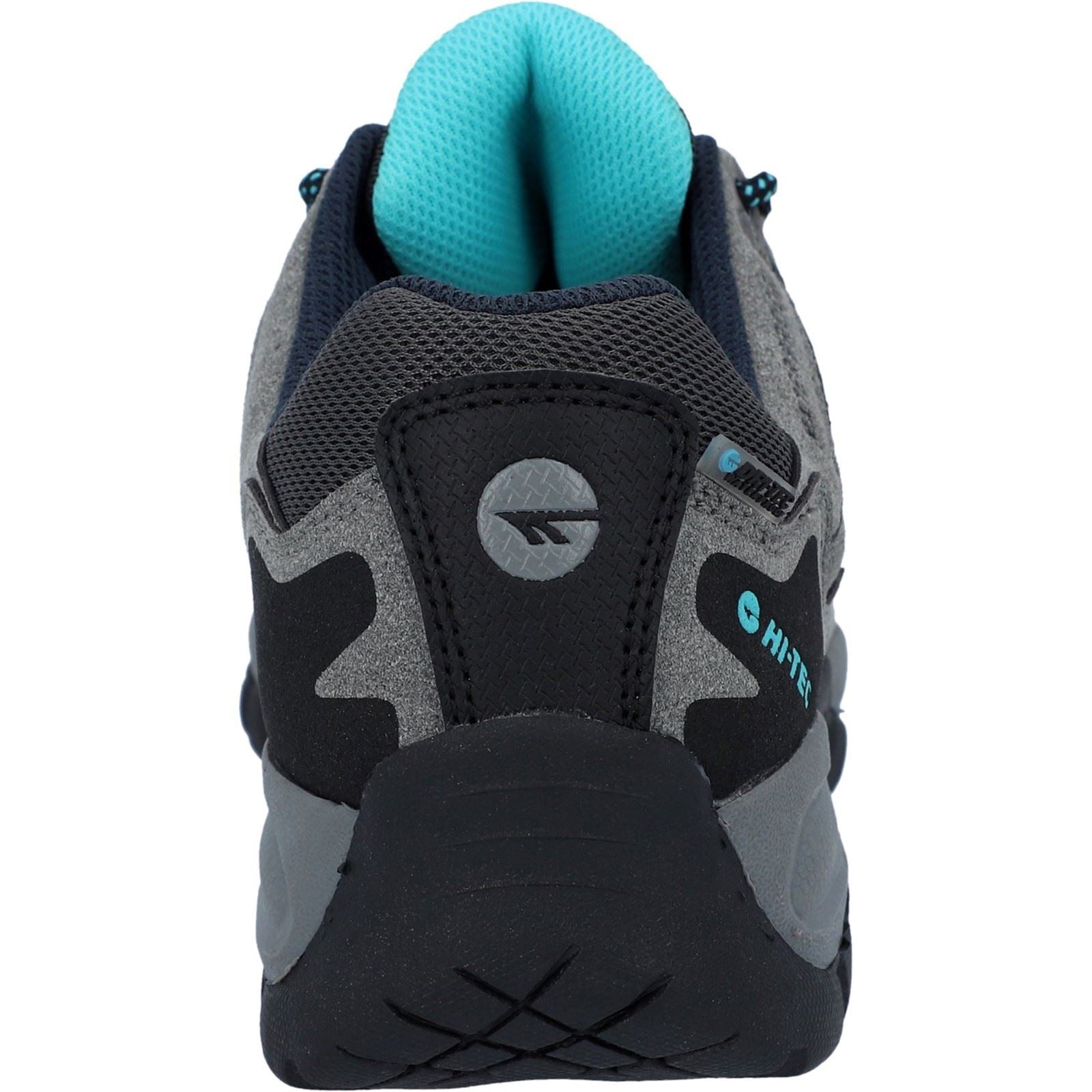 Hi-Tec Corzo Low Pu-Wildleder Wanderschuhe Für Damen In Cool Grey/Navy Blue/Curacao