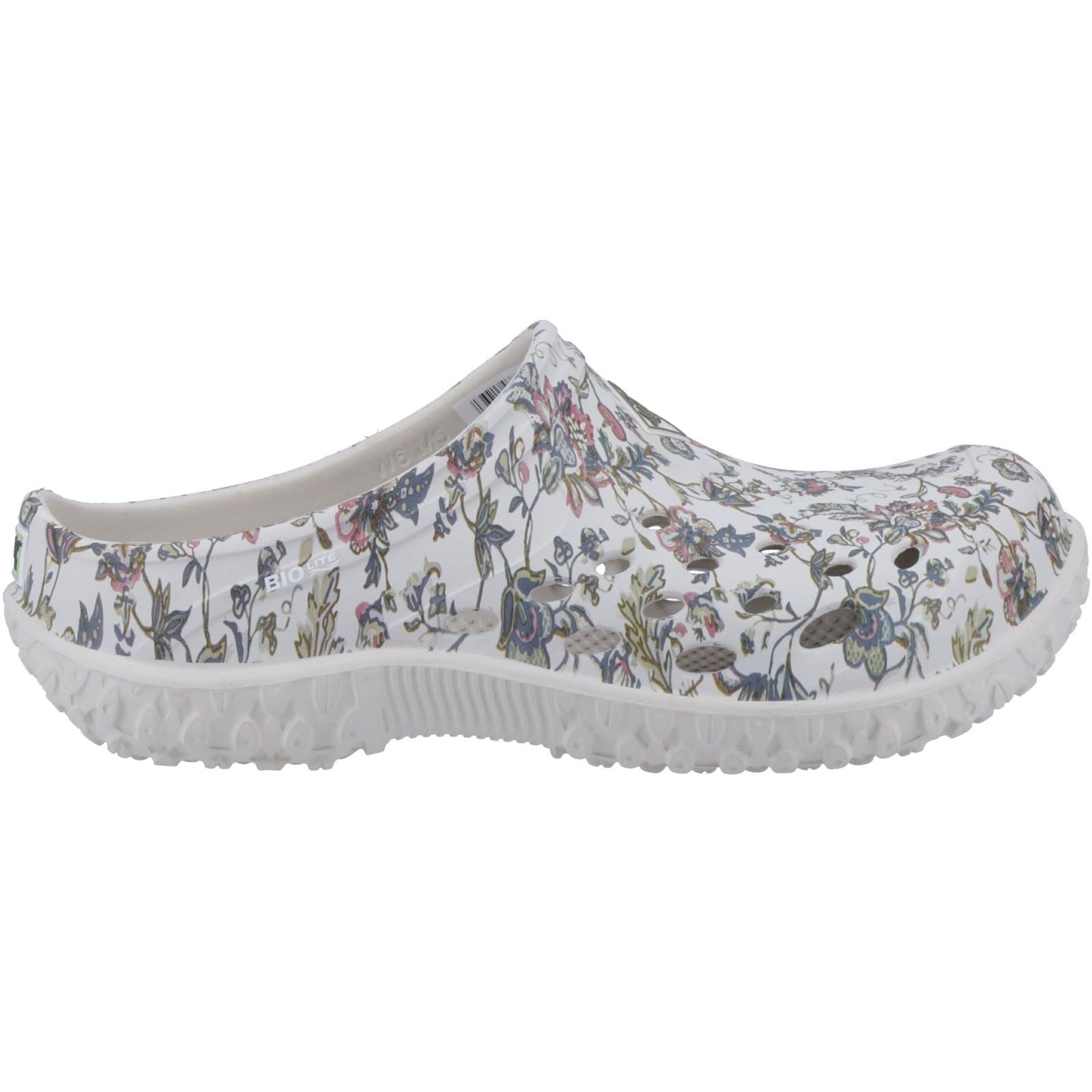 Muck Boots Muckster Lite Hellgraue/Blumendruck Clogs