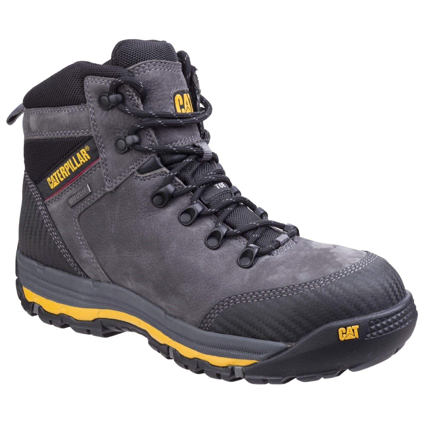 Caterpillar Munising Leder Dunkler Schatten Sicherheitsstiefel