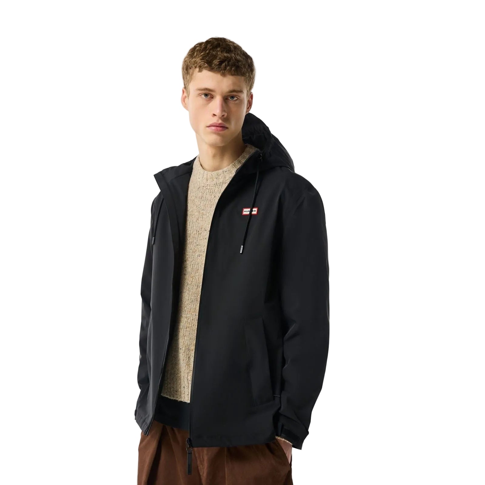 Hunter Original Mens Waterproof Herren Schwarze Farbe Regenjacke