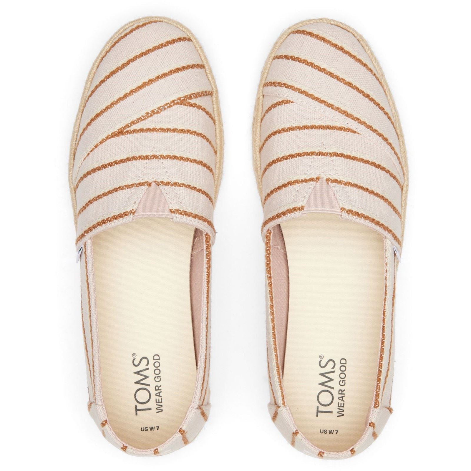 TOMS Alpargata Rope 2.0 Hundert Prozent Baumwolle Damen Ballet Pink Espadrilles