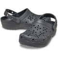 Crocs Classic Floral Cut Out Thermoplastische Schwarze Farbe Sand Clogs