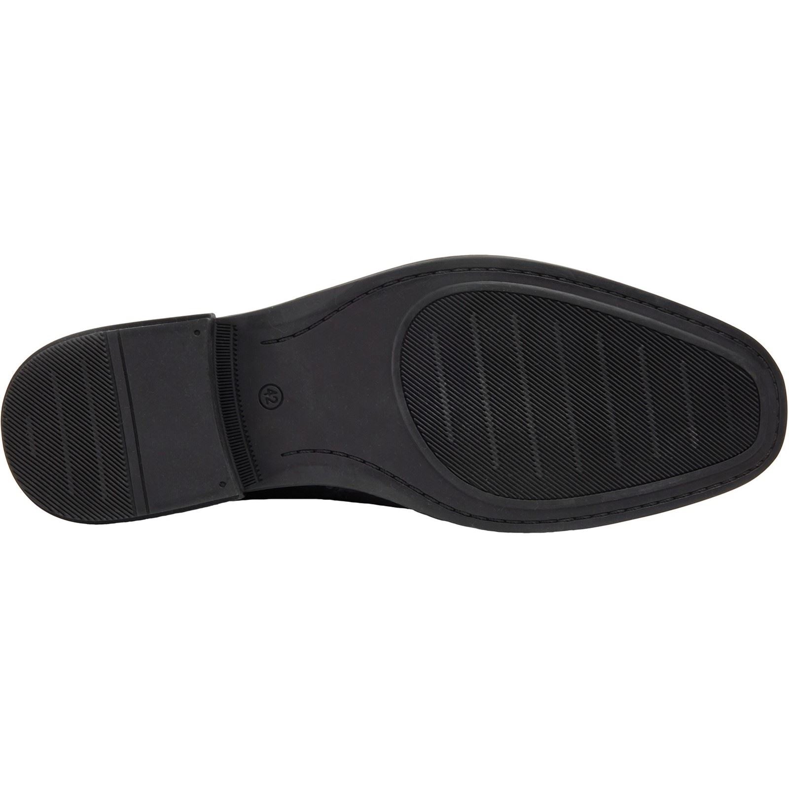 Pod Savage Faux Leder Herren Schwarze Schnürschuhe