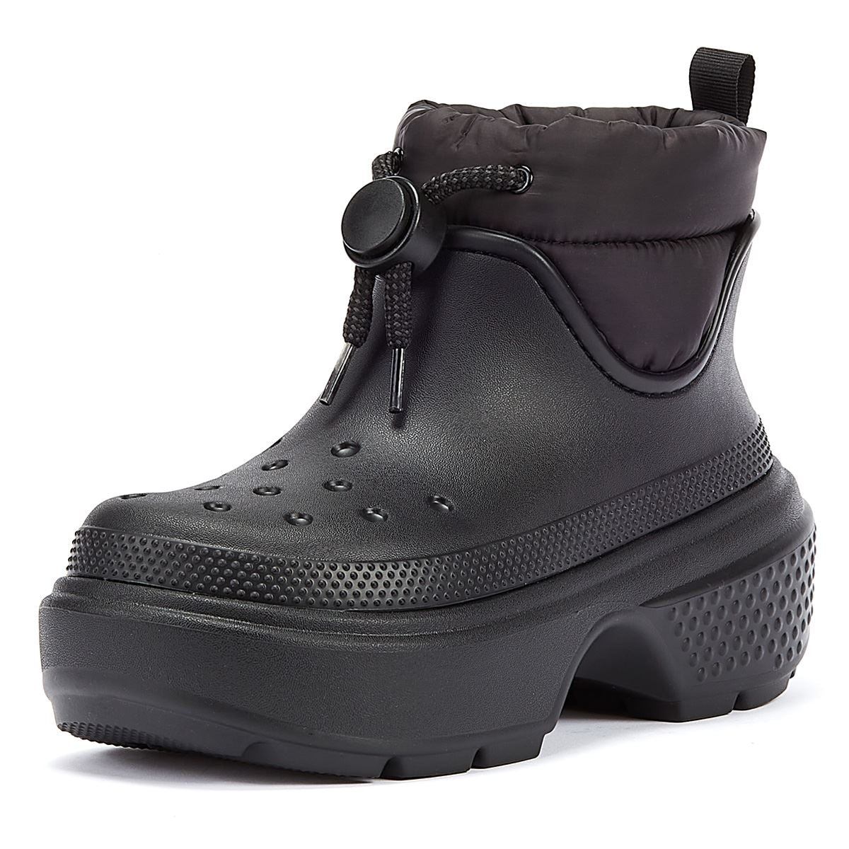 Crocs Stomp Puff Stiefel Für Damen In Schwarz