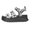 HEYDUDE Delray Buckle Animal Damen Sandalen Aus Synthetik In Schwarz/Weiß