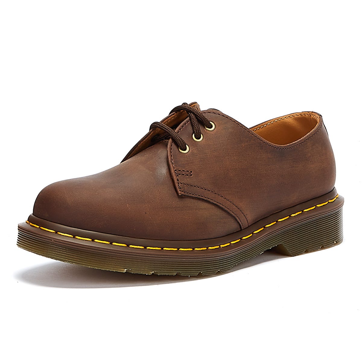 Dr. Martens 1461 Crazy Horse Herren Gaucho Braun Leder Schuhe