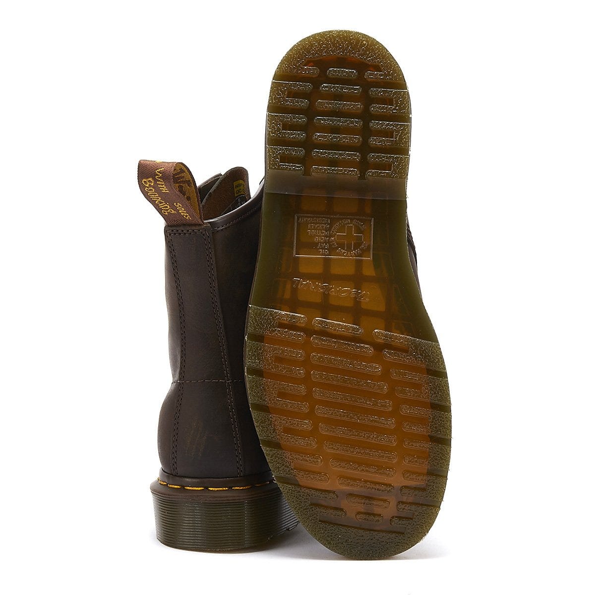 Dr. Martens 1460 Crazy Horse Herren Gaucho Braun Leder Stiefelette