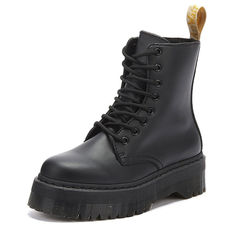 Dr. Martens Jadon II Vegan Womens Schwarz Mono Stiefel