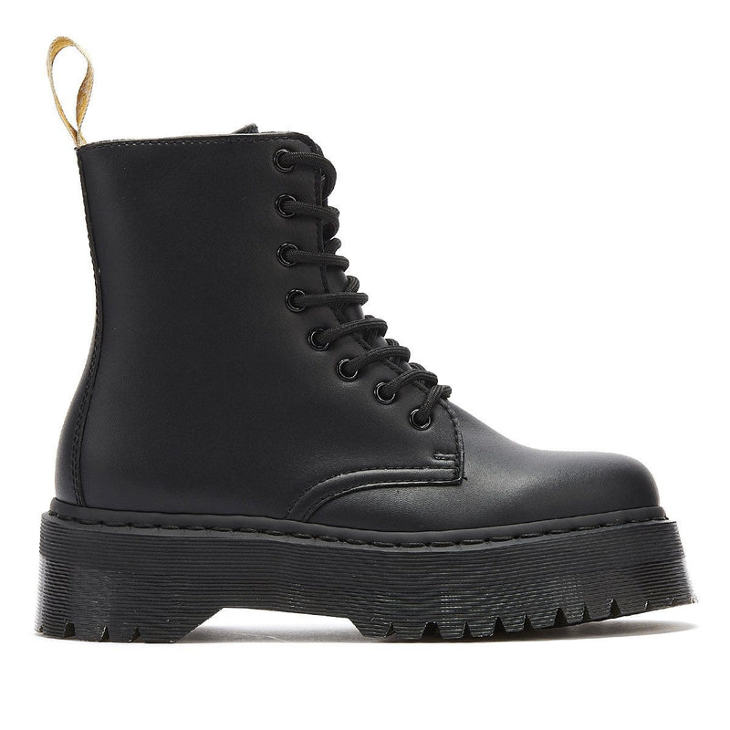 Dr. Martens Jadon II Vegan Womens Schwarz Mono Stiefel