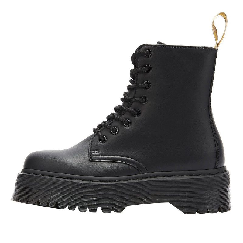 Dr. Martens Jadon II Vegan Womens Schwarz Mono Stiefel