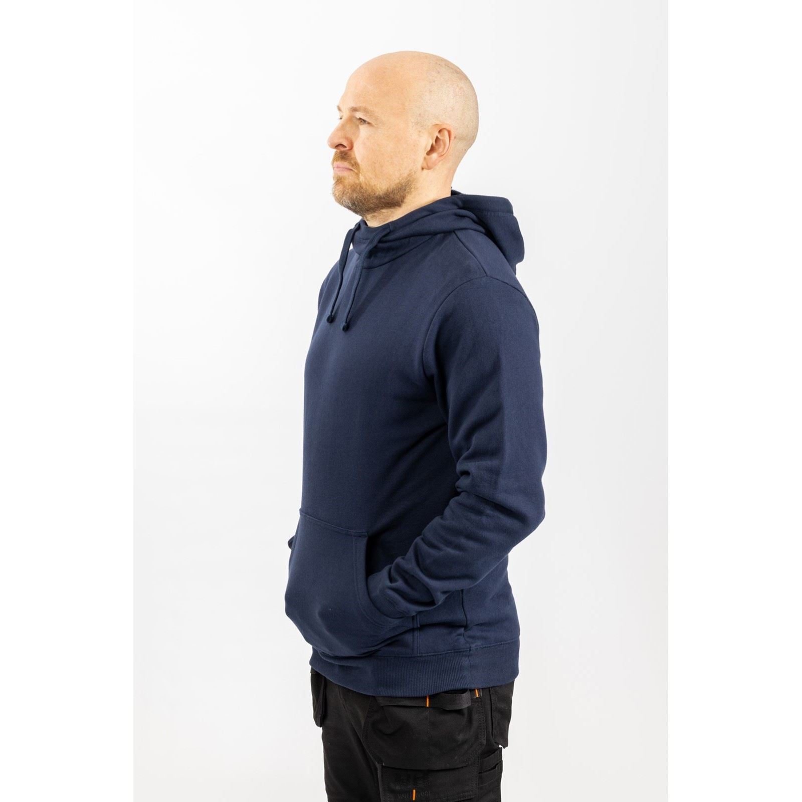 Helly Hansen Workwear Manchester Baumwoll Herrenblauer Kapuzensweatshirt