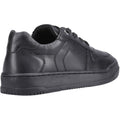 Hush Puppies Dougie Leder Jungen Schwarze Farbe Turnschuhe