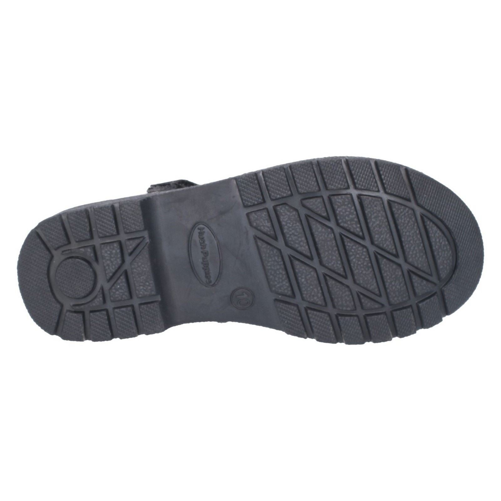 Hush Puppies Tally Junior Mädchenschuhe Aus Schwarzem Leder
