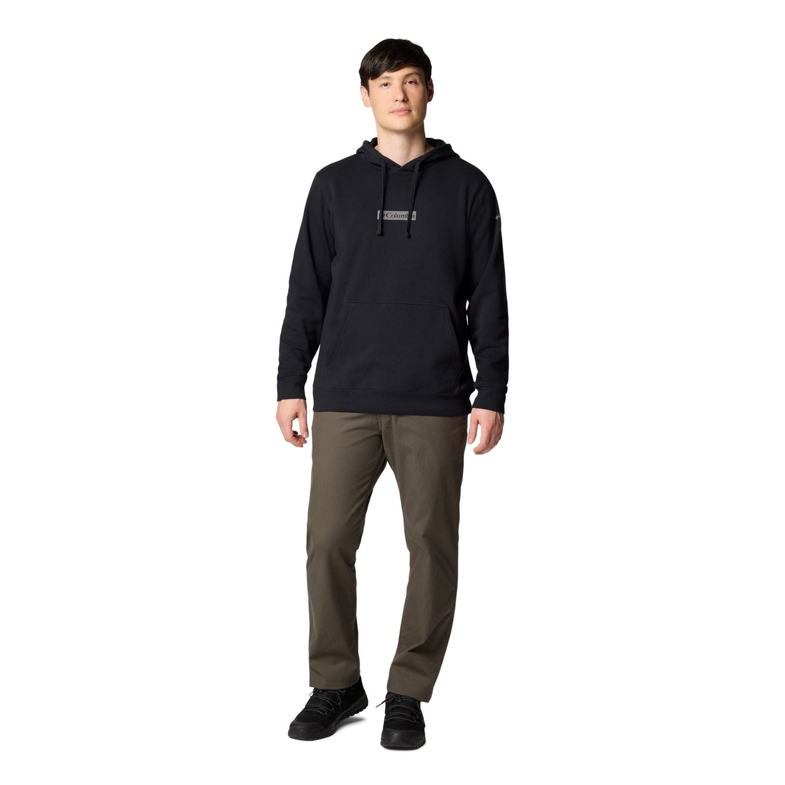 Columbia Columbia Trek Trek Baumwolle Herren Schwarzes Kapuzensweatshirt