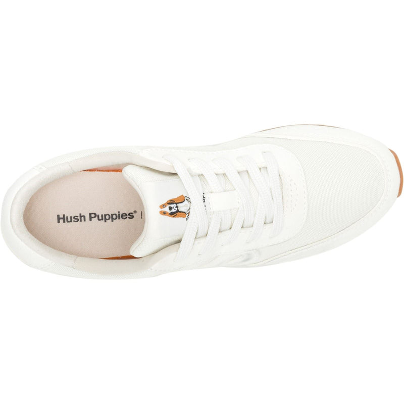 Hush Puppies Seventy8 Damen Sneaker Aus Cremefarbenem Leder